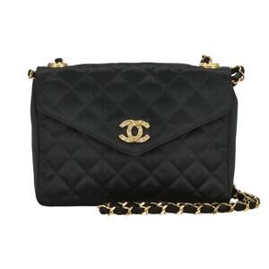 CHANEL satin Shoulder Bag